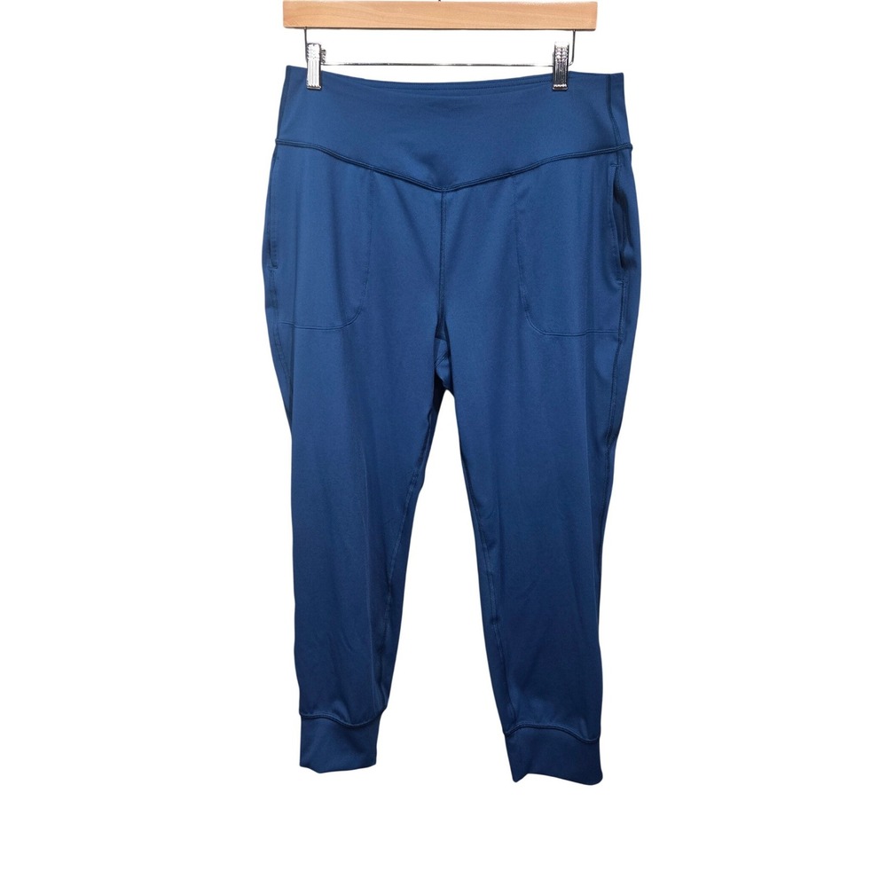 Tek Gear Ultrastretch Joggers Womens PXL Blue High Rise Active Pants - Picture 1 of 9